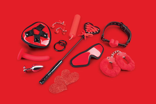 Dream Toys Heartbreaker Set BDSM Kit σε Κόκκινο Χρώμα 10τμχ