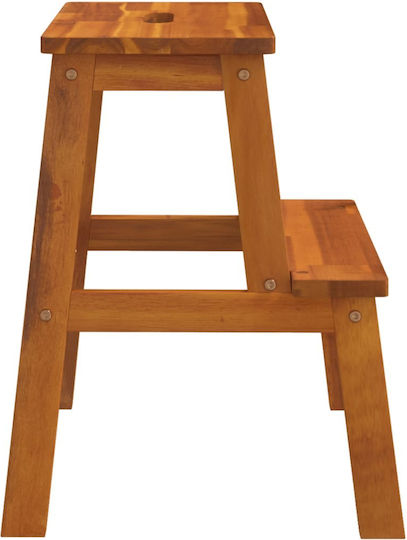 vidaXL Step Ladder Wooden 2 Steps 50cm