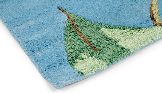 Wedgwood Hummingbird Handgefertigt Teppich Rechteckig Synthetisch,Polyester/Cotton/Leather 37808 Blue