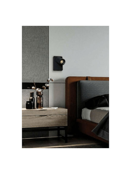 Viokef Steven Single Spot with Socket GU10 in Black Color