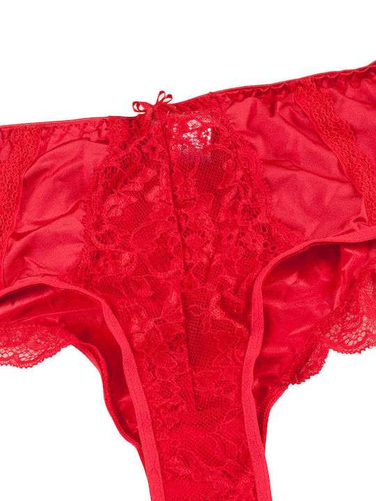 Brazilian high waist Norddiva Diva DIVA - Red