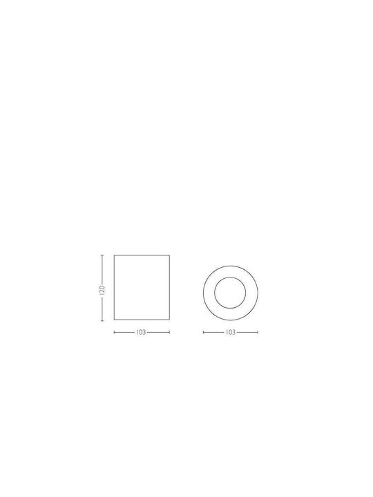 Philips Hue Pillar Single Spot with Socket GU10 in White Color