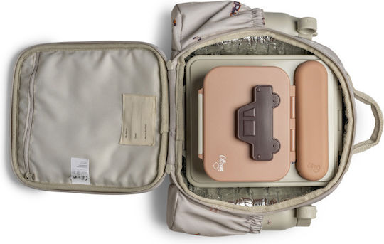 Citron Lunchbag Backpack Geantă Izotermică de Prânz de Mână pentru Școală 0.5lt Bej 21 x 10 x 22.5cm