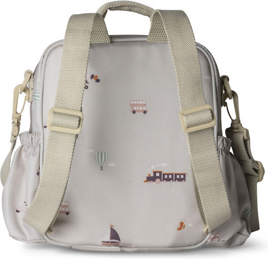 Citron Lunchbag Backpack Geantă Izotermică de Prânz de Mână pentru Școală 0.5lt Bej 21 x 10 x 22.5cm