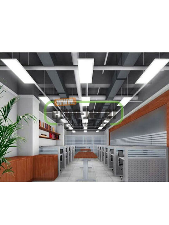 Aca Παραλληλόγραμμο Χωνευτό LED Panel 20W με Φυσικό Λευκό Φως 4000K 59.5x29.5εκ.