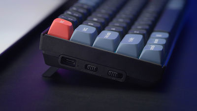 Keychron K6 Pro Fără fir Tastatură Mecanică de Gaming 65% cu Maro personalizat întrerupătoare și iluminare RGB Negru