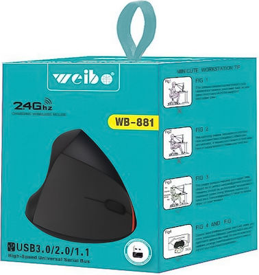 Weibo WB-881 Magazin online Ergonomic Mouse Negru