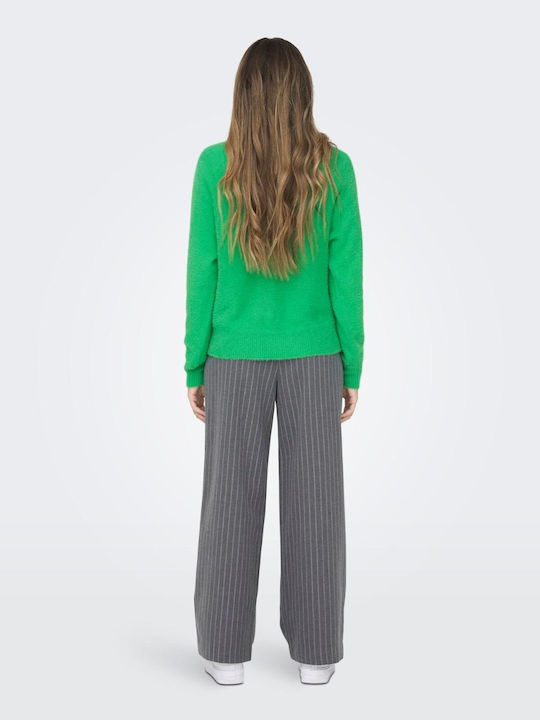 Women's Knitted Cardigan with Buttons Green