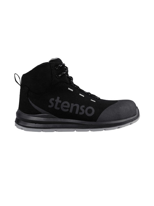 Stenso Waterproof Boots Safety Black S3 with Certification P