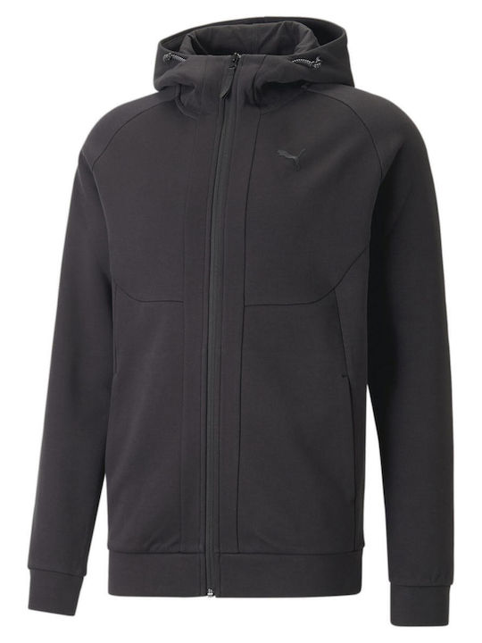 Puma Men's Sweatshirt Jacket with Hood Black