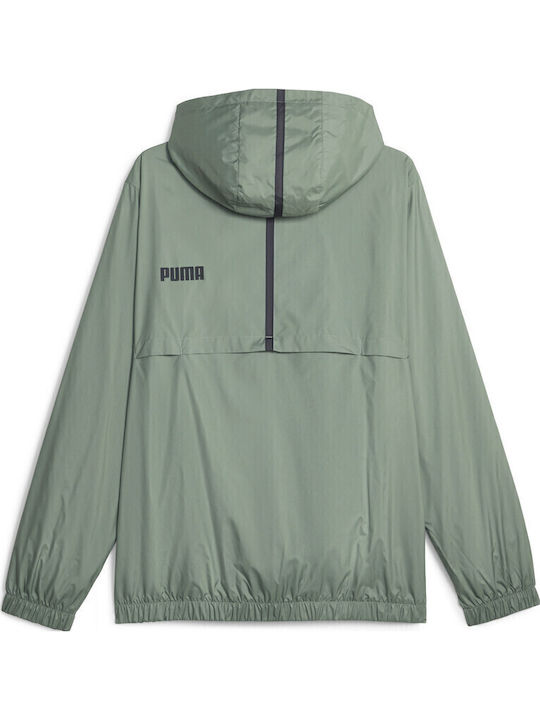 Winter Jacket Windproof Green