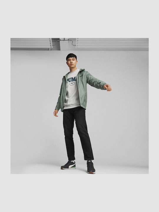 Winter Jacket Windproof Green