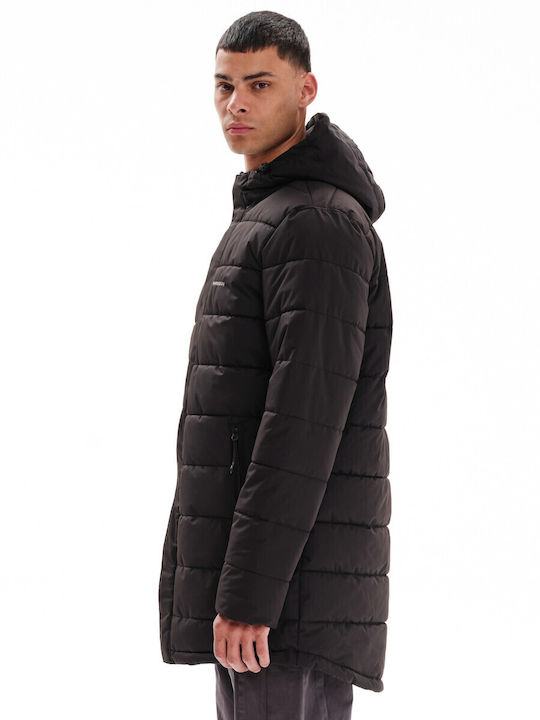Winter Jacket Puffer Waterproof and Windproof Black