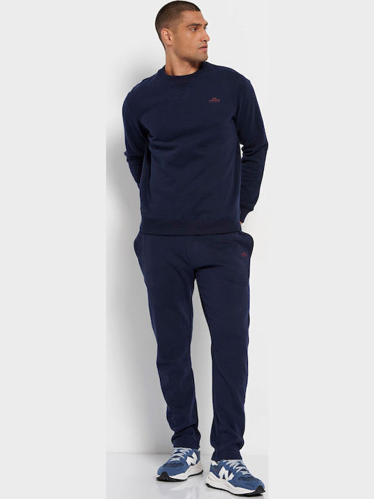 Sweatpants with Elastic Navy Blue