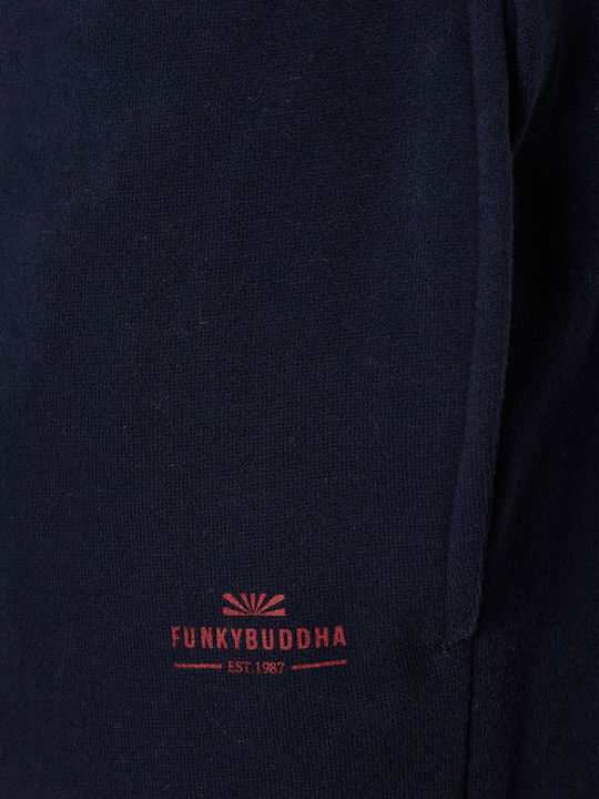 Sweatpants with Elastic Navy Blue