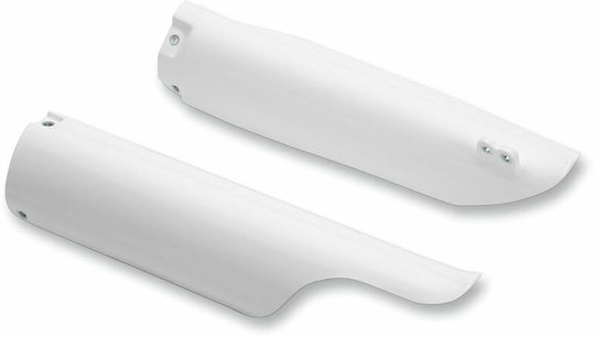 UFO Motorcycle Front Suspension Protectors Husqvarna WR Yamaha WR 250 White