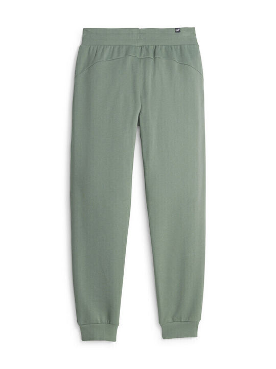 Damen Jogginghose mit Jogger Fleece Grün