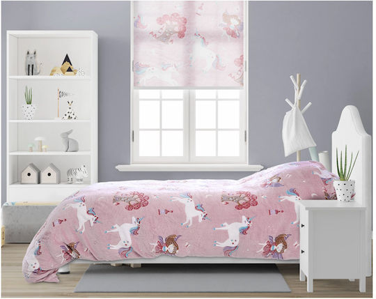 Sleeptime Fairy Tale Set Kinderbettbezug Einzel mit Kissenbezug Rosa 140x220cm