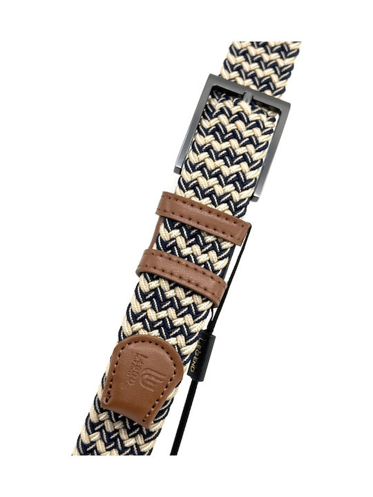Elastic Men's Belt Knitted Multicolored