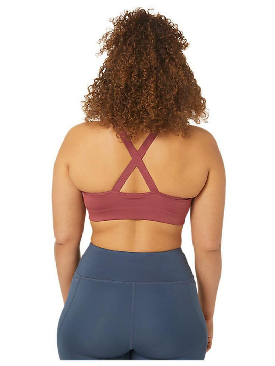 ASICS Women's Bra without Padding Burgundy