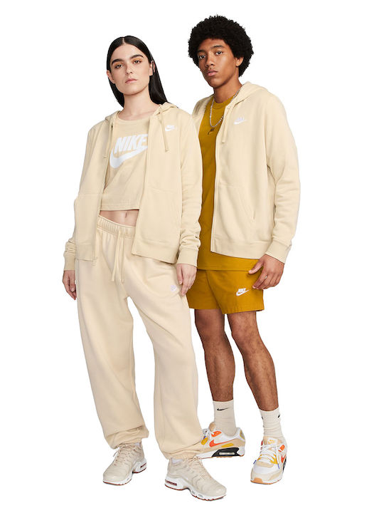 Women's Sweatshirt Jacket Hooded White