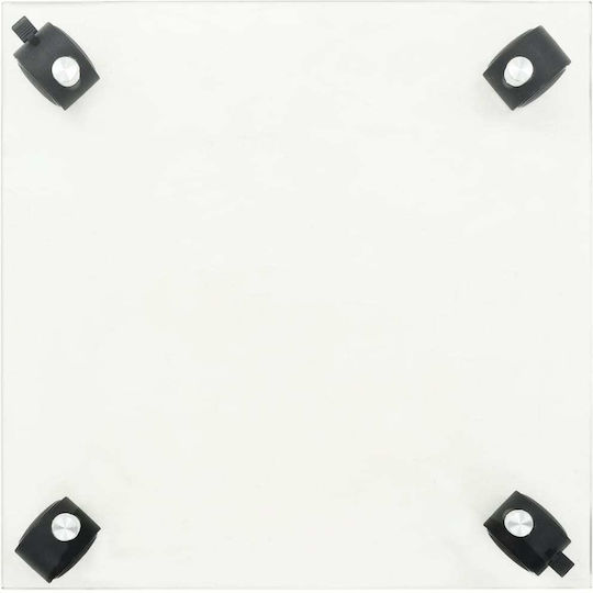 vidaXL Suporturi pentru ghiveci Sticlă Transparent cu Roți 35bucx35buccm. 4buc