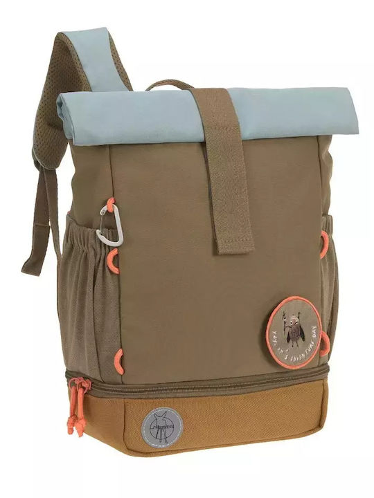 Laessig Rolltop School Bag Backpack Elementary, Elementary Nature Olive