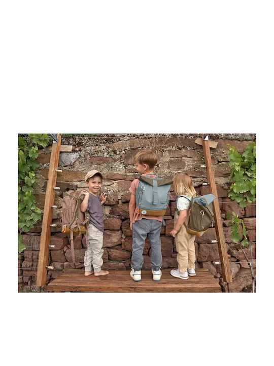 Laessig Rolltop School Bag Backpack Elementary, Elementary Nature Olive