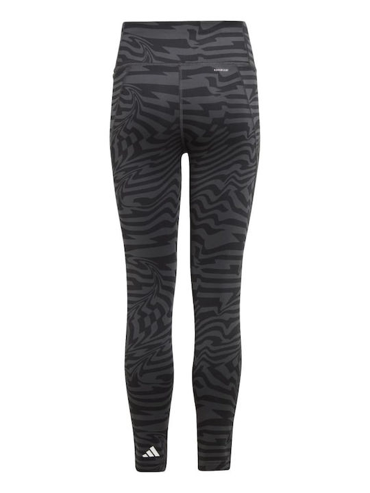 Adidas Kids Long Legging AEROREADY Allover Print Gray