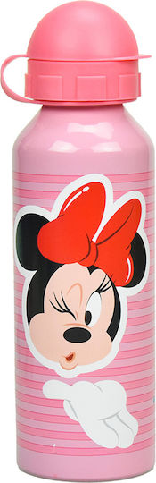Gim Comfy Παιδικό Παγούρι Minnie Αλουμινίου με Βιδωτό Καπάκι Non Spill Ροζ 520ml