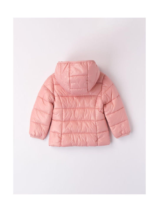 iDO Kinderjacke Lang mit Kapuze Rosa