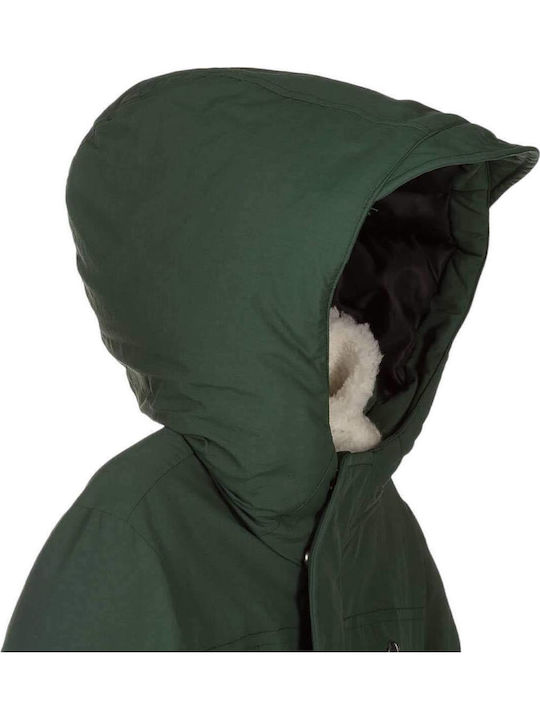 Kinder Freizeitjacke Kurz mit Kapuze Grün
