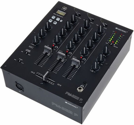 Omnitronic PM-322P Analoger Mischpult 3.0 Kanäle / 2 XLR-Eingänge