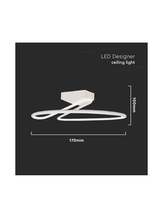 V-TAC Modern Metall Deckenleuchte mit integriertem LED in Weiß Farbe 31Stück