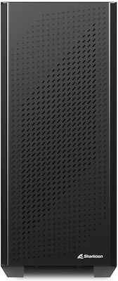 Sharkoon VS9 RGB Gaming Midi Tower Computer Case with Window Panel Black