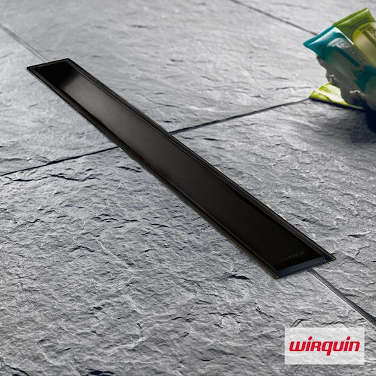 Wirquin Venisio Slim Kanal Boden mit Länge 50cm Silber
