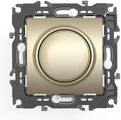 Aca Prime Încastrat Comutator Cu Variator Fără Ramă Clasic Rotativ 800W În Culoare Aurie