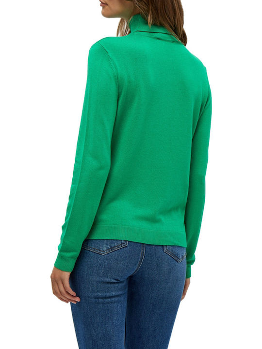 Peppercorn Tana Women's Blouse Long Sleeve Turtleneck Green