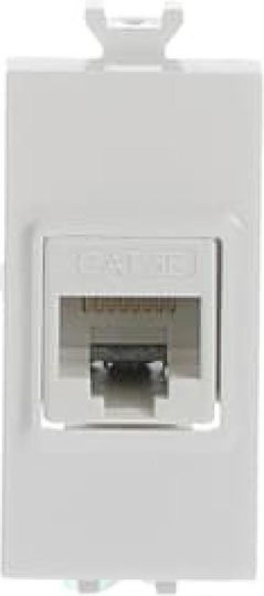 Abb Chiara Mecanism Single Priză de Rețea RJ45 Tip Cat5 în Culoare Albă 48324