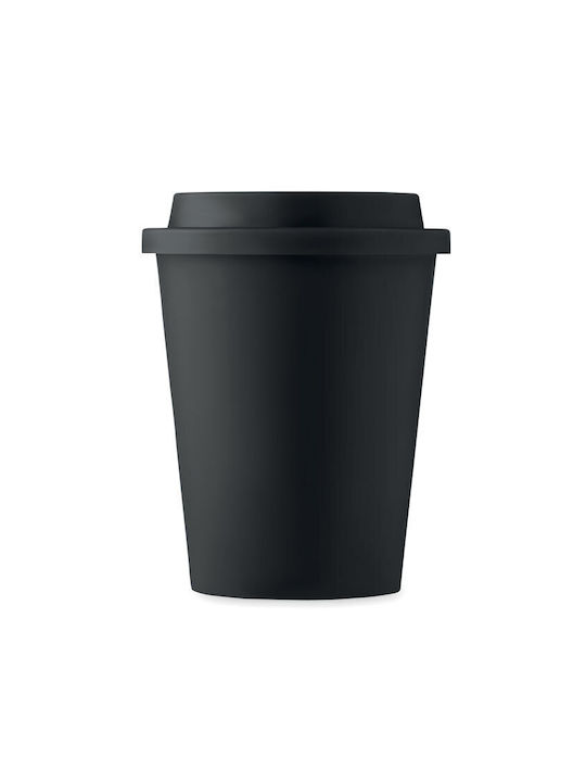 Midocean Κούπα Κεραμική με Καπάκι Μαύρη 300ml