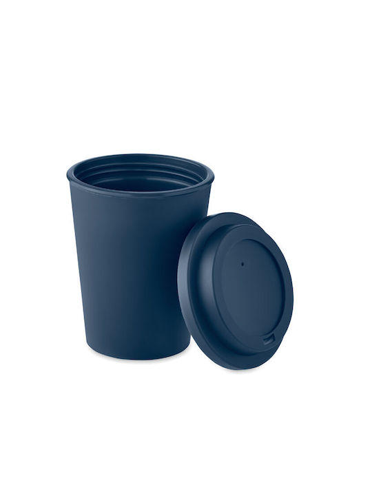 Midocean Κούπα Κεραμική με Καπάκι Μπλε 300ml