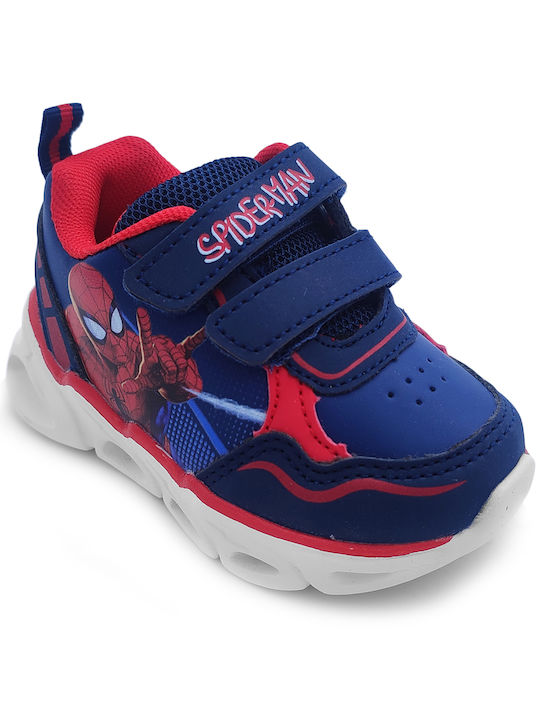 Disney Kids Sneakers with Scratch & Lights Navy Blue