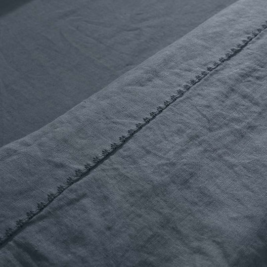 Hauz Sheet Sets Queen with Elastic 160x200+40cm. Limited Edition Linen Gray 4pcs
