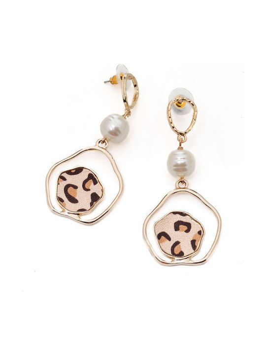 Philio Earrings Gold Plated with Pearls