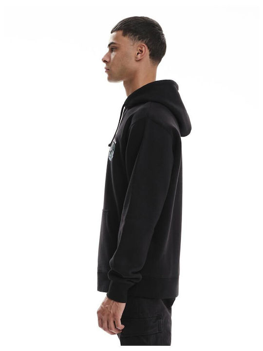 Sweatshirt mit Kapuze Schwarz