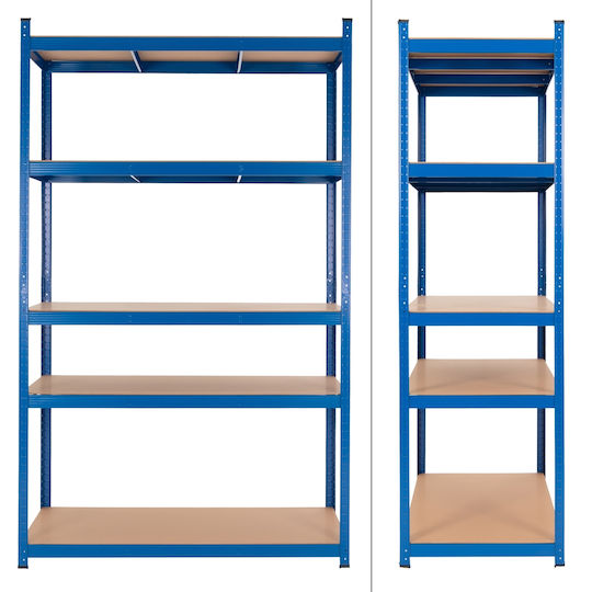ECD Germany Raft Dexion 100x60x200 cm Cu 5 Rafturi Rezistență Totală 875 kg