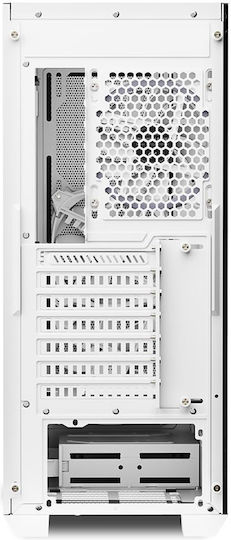 Sharkoon VS9 RGB Gaming Midi Tower Κουτί Υπολογιστή με Πλαϊνό Παράθυρο Λευκό