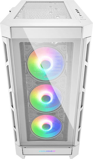 Cougar Duoface Pro RGB Gaming Middle Tower Carcasă Calculator cu Fereastră Laterală Alb