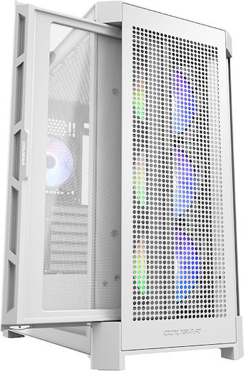 Cougar Duoface Pro RGB Gaming Middle Tower Carcasă Calculator cu Fereastră Laterală Alb