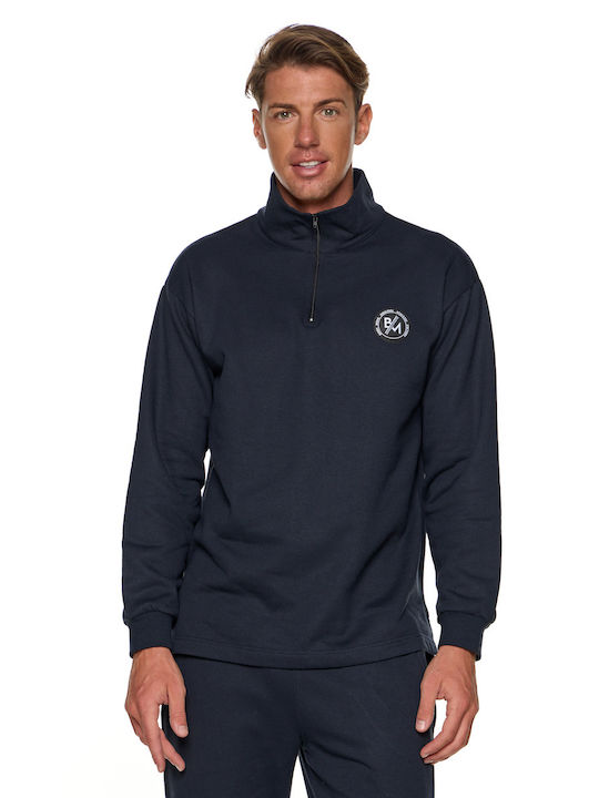 Bodymove Men's Sweatshirt with Pockets Navy Blue